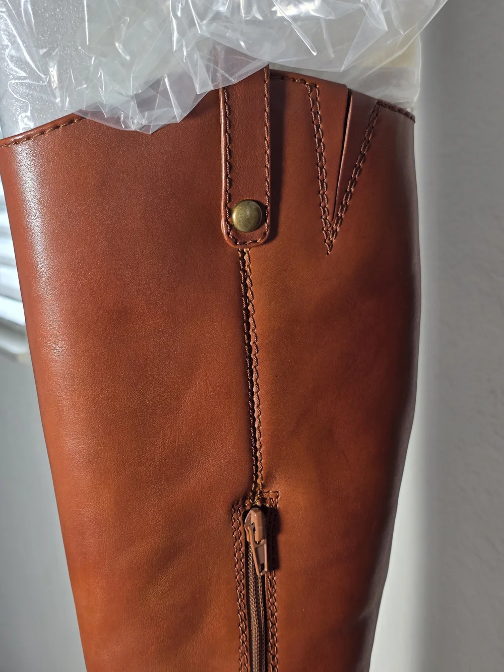 I.N.C. International ConceptsFawne Riding Leather Boots Cognac Size 9 (40)